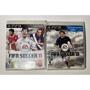 FIFA 11, 13  PS3  LOT of 2‎ GAMES Playstation 3 Game, with Manuals Soccer